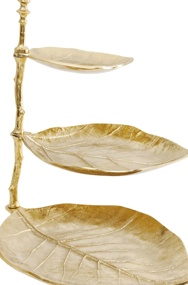 Alzata Decorativa Leaf Oro - KARE