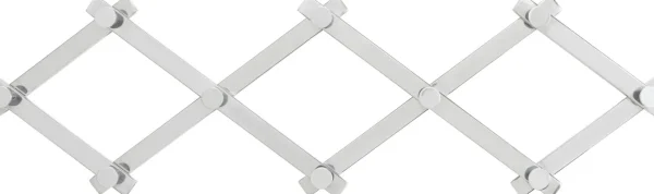 Appendiabiti da parete Crossing argento 9(+71)cm - KARE