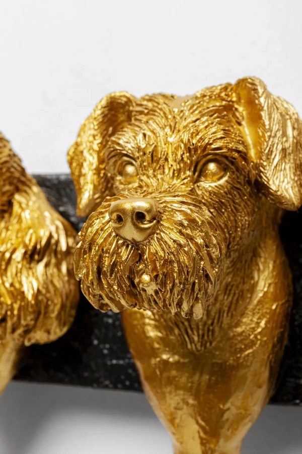 Appendiabiti Dog Family Gold 31cm - KARE