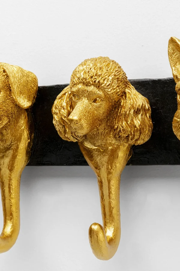 Appendiabiti Dog Family Gold 69cm - KARE