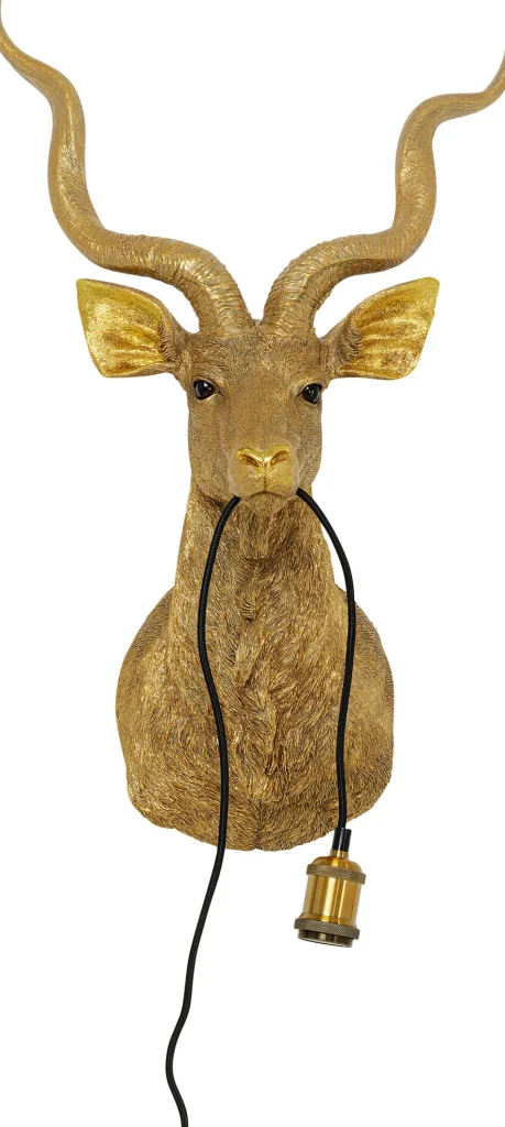 Applique Animal Goat oro 45x74cm - KARE