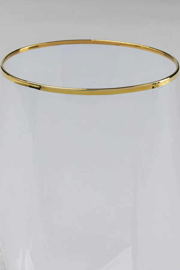 Bicchiere acqua Diamond oro Rim - KARE