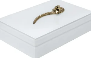 Box Snake Bite bianco 28x7cm - KARE