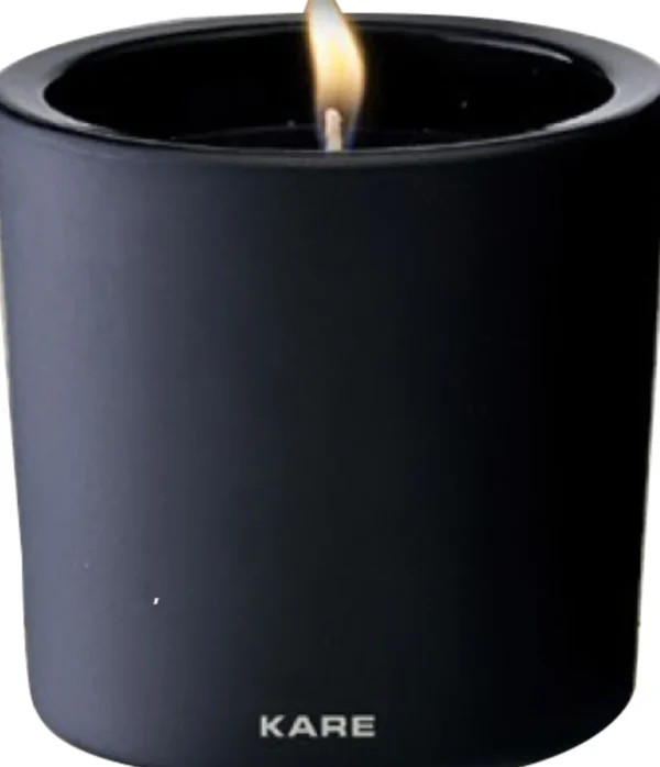 Candela profumata Sandalwood nero14cm - KARE