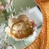 Ciotola decorativa Flower Bloom crema-oro Ø20cm - KARE