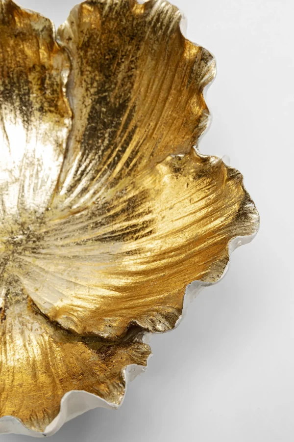 Ciotola decorativa Flower Bloom crema-oro Ø20cm - KARE