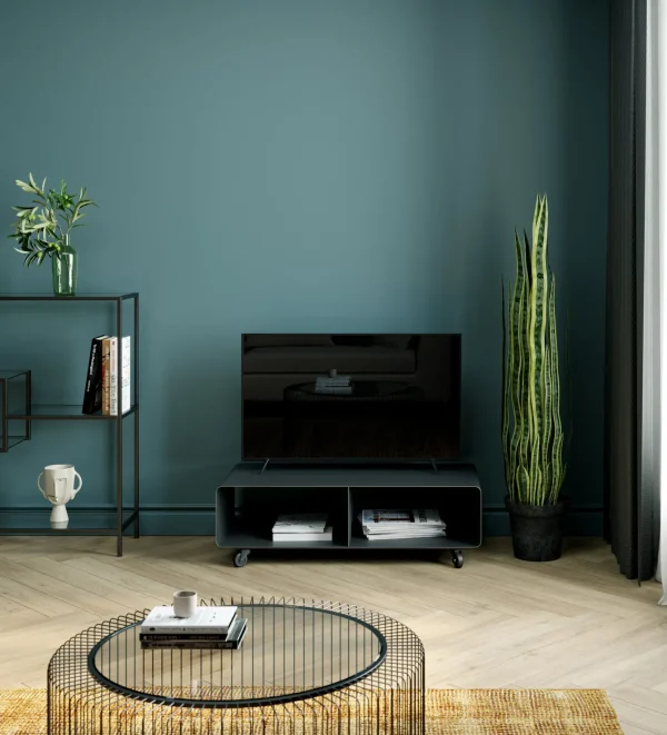 Comò basso Lounge M grigio 90x30cm - KARE