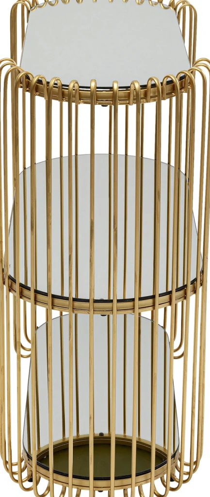 Console Wire Brass 81x78cm - KARE