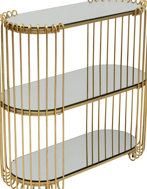Console Wire Brass 81x78cm - KARE