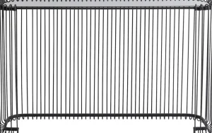 Console Wire nero 142x89cm - KARE