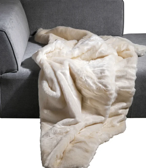 Coperta in pelliccia Polar 200x140 crema - KARE