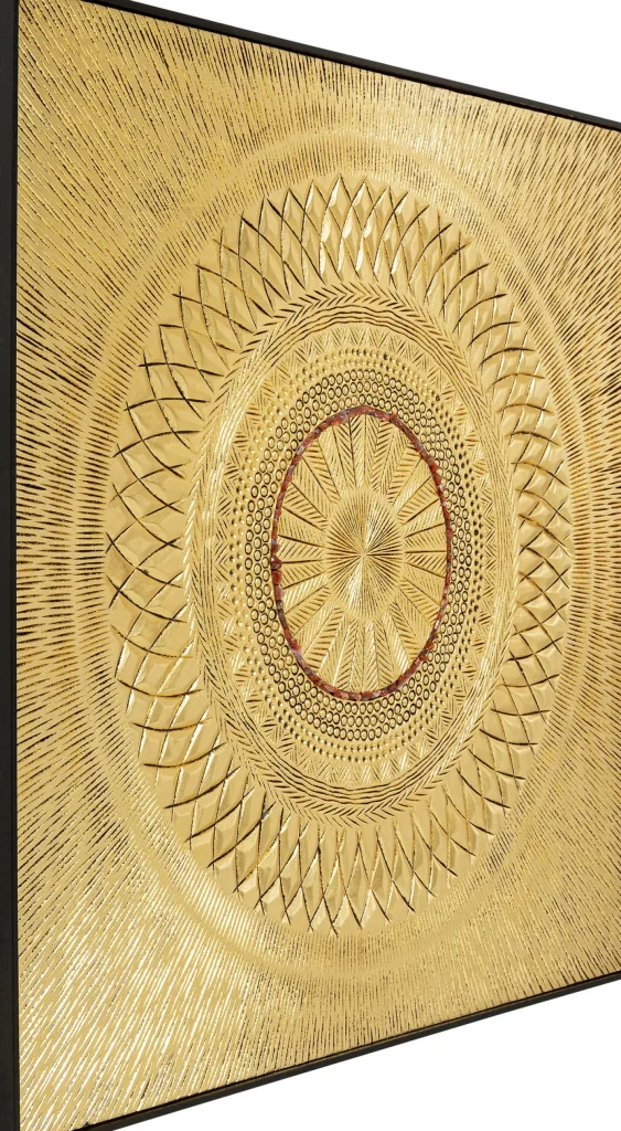 Cornice decorativa Art Geometric Circle oro 120x12 - KARE