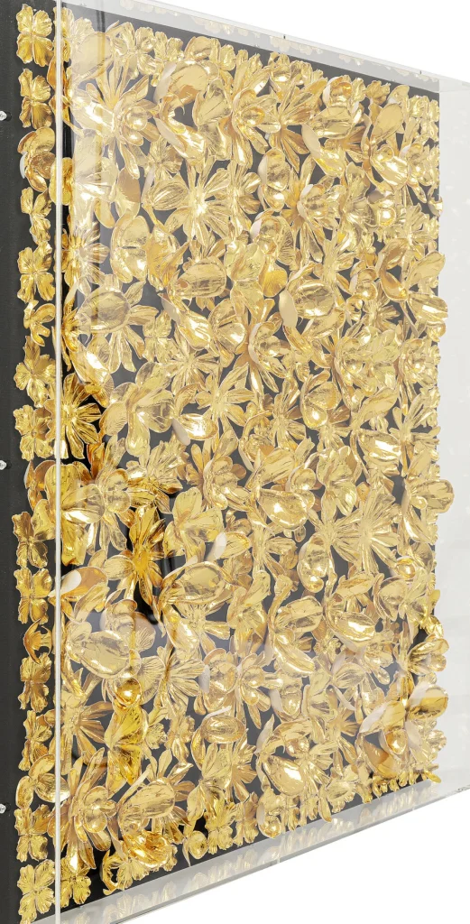 Cornice Decorativa Gold Flower 80x80cm - KARE