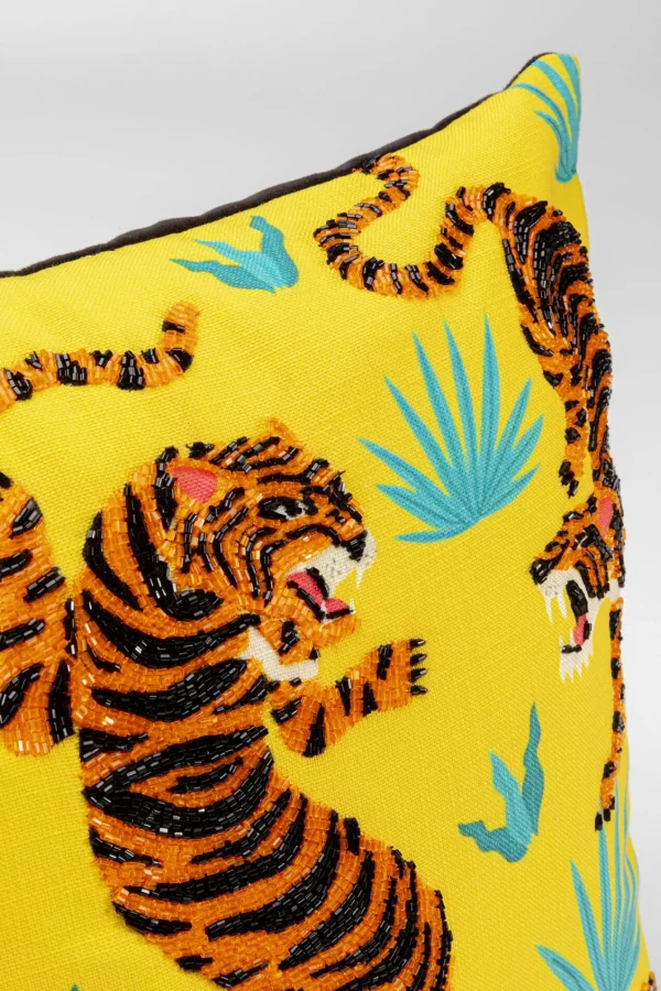 Cuscino Tiger Love giallo 45x45cm - KARE