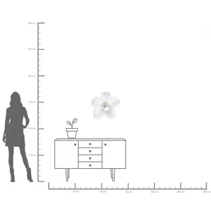 Decorazione Da Parete Orchid Bianco 54cm - KARE