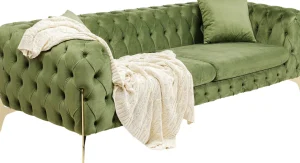 Divano Bellissima 3-posti verde 240cm - KARE