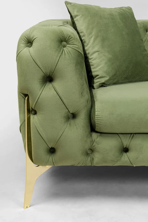 Divano Bellissima 3-posti verde 240cm - KARE
