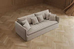 Divano Boheme 3,5 posti crema 230cm - KARE