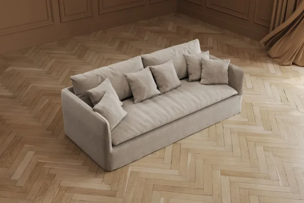 Divano Boheme 3,5 posti crema 230cm - KARE