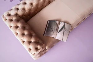 DIVANO DESIRE 3-POSTI VELLUTO ECRU - KARE