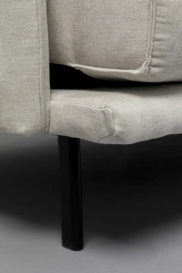 Divano Edna 3-posti crema 245cm - KARE