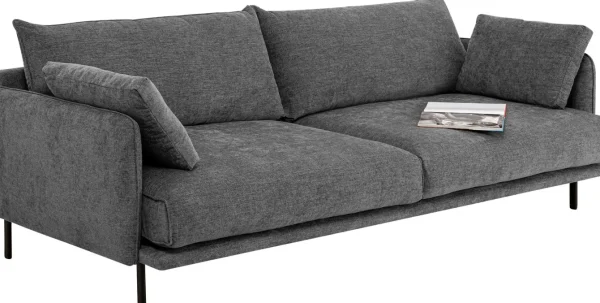 Divano Edna 3-posti grigio 245cm - KARE