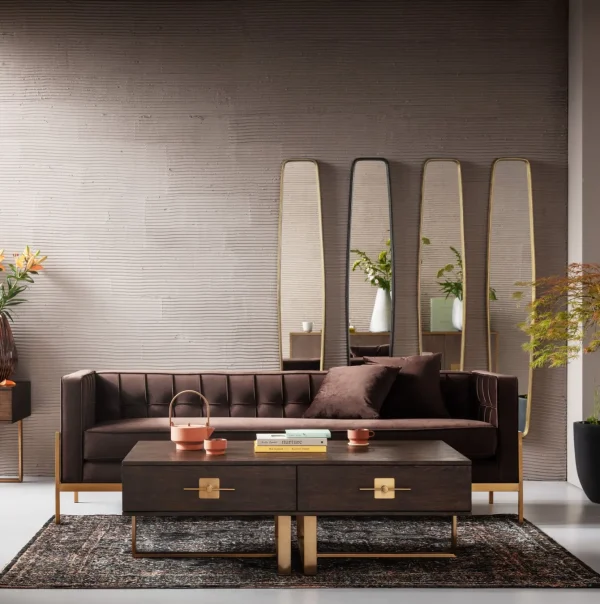 Divano Loft 3-Posti Marrone - KARE