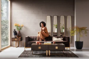 Divano Loft 3-Posti Marrone - KARE