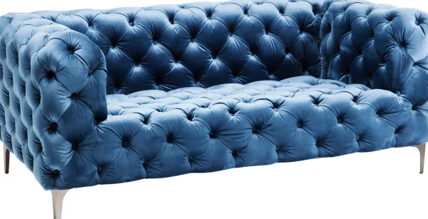 DIVANO LOOK 2-POSTI VELLUTO BLU - KARE