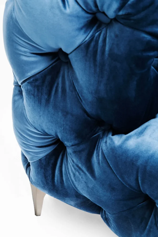 DIVANO LOOK 2-POSTI VELLUTO BLU - KARE