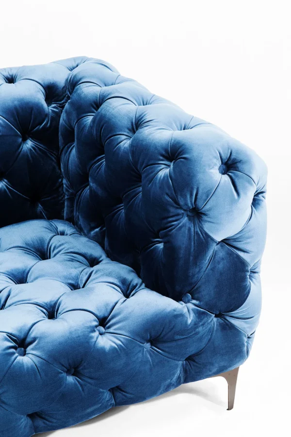 DIVANO LOOK 2-POSTI VELLUTO BLU - KARE