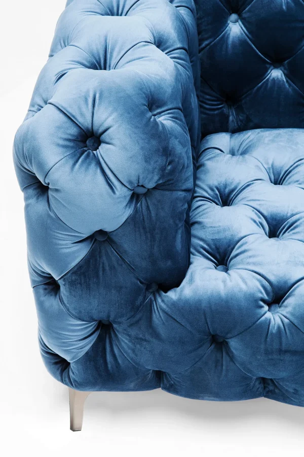 DIVANO LOOK 2-POSTI VELLUTO BLU - KARE