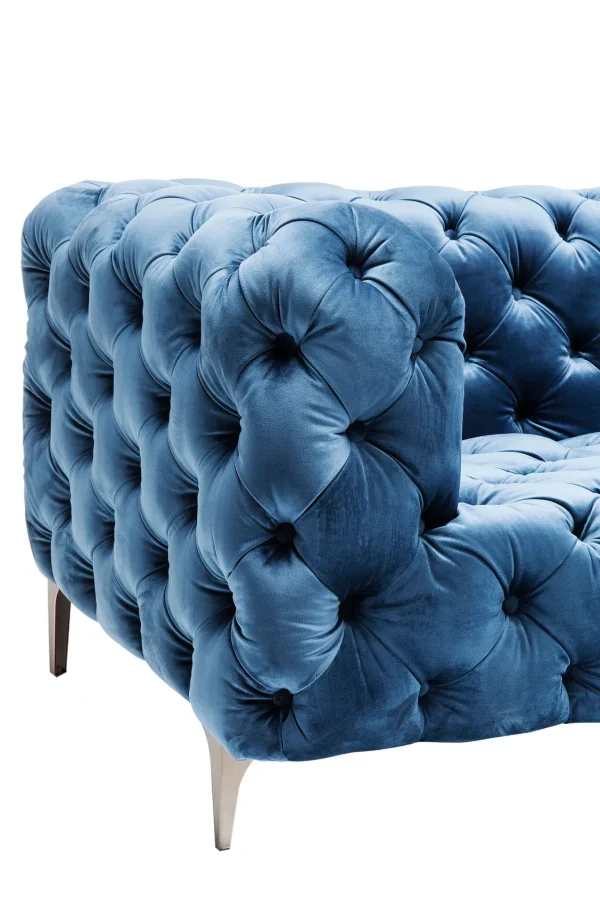 DIVANO LOOK 2-POSTI VELLUTO BLU - KARE