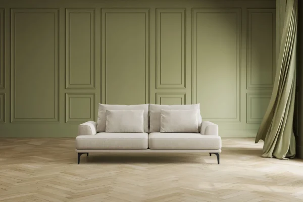 Divano Napoli 3-posti crema 227cm - KARE