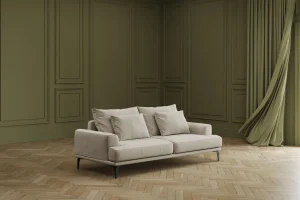 Divano Napoli 3-posti crema 227cm - KARE