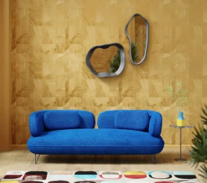 Divano Peppo 2-posti blu 182cm - KARE