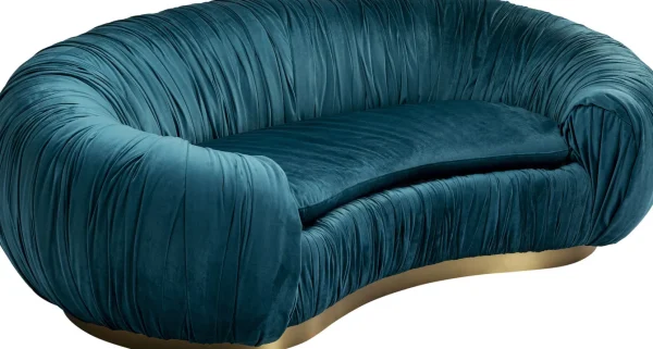 Divano Perugia 2-posti blu 195cm - KARE