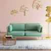 Divano Shirly 3-posti verde 221cm - KARE