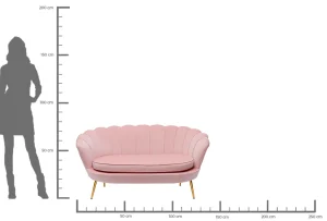 DIVANO WATER LILY 2-POSTI ROSA - KARE
