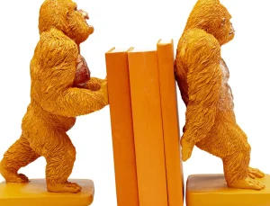 Fermalibro Gorilla arancione (2/set) - KARE