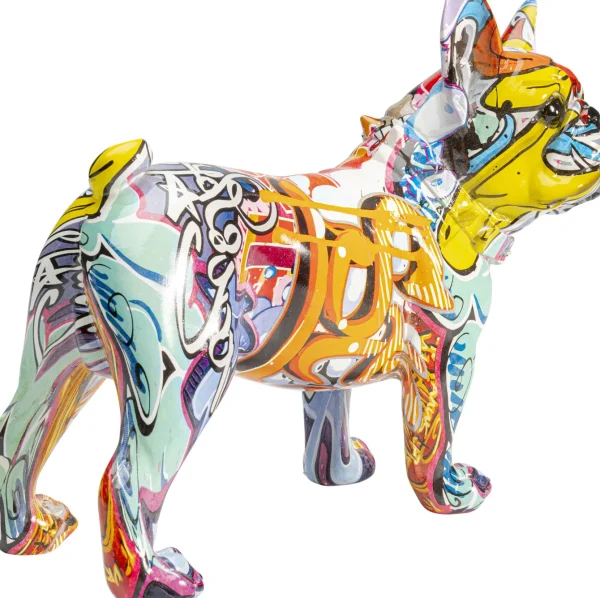 Figura decorata con effetto graffiti a forma di bulldog - KARE