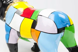 FIGURA DECORATIVA BULLDOG COLORE - KARE