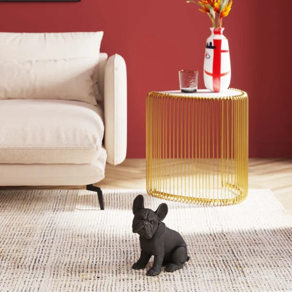 Figura decorativa con forma di cane (bulldog) in attesa di dolcetti - KARE