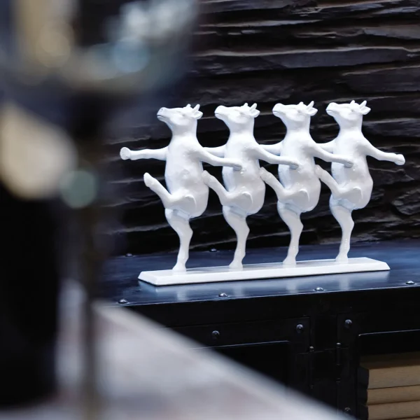 FIGURA DECORATIVA DANCING COWS - KARE