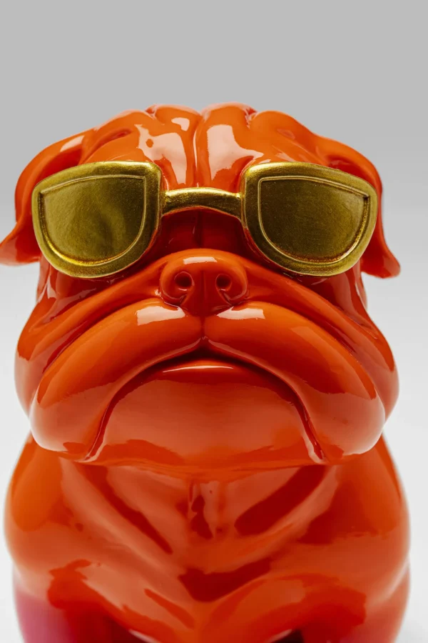 Figura decorativa Fashion Dog arancione 17cm - KARE