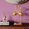Figura decorativa Flamingo Love oro 39cm - KARE