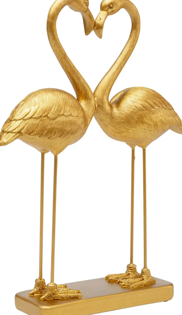 Figura decorativa Flamingo Love oro 39cm - KARE