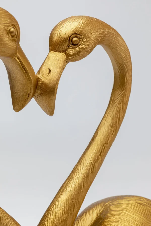 Figura decorativa Flamingo Love oro 39cm - KARE