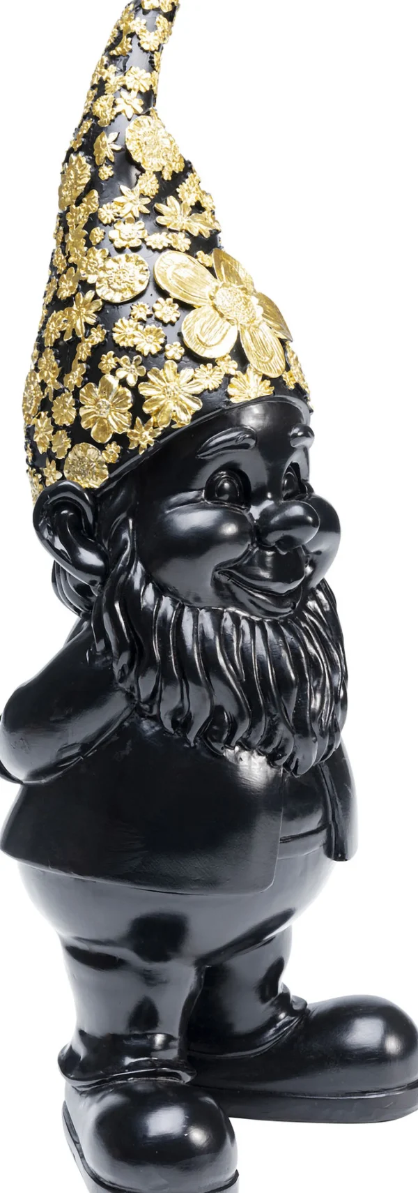 Figura decorativa Gnome Standing nero-oro 30cm - KARE