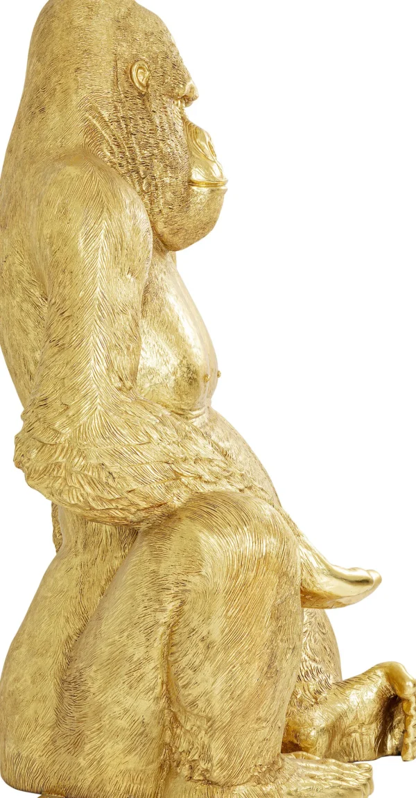 Figura decorativa Gorilla oro XXL 249 cm - KARE